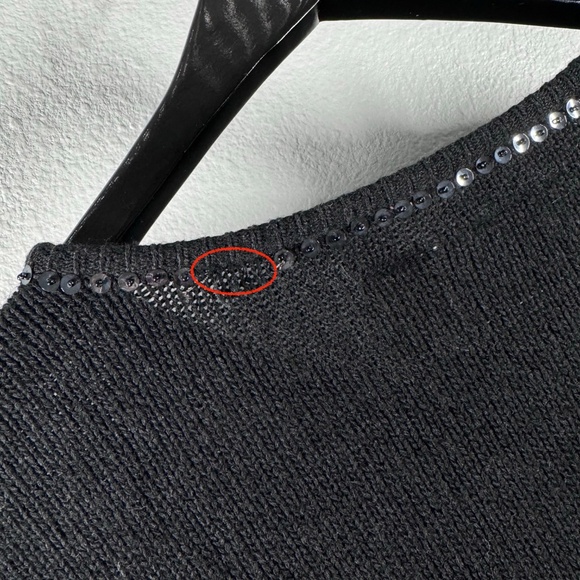 VTG Bob Mackie Studio Glamour: The Silk & Angora Silver/Pearl Beaded Cardigan - Picture 6 of 9